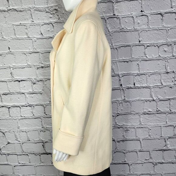 Vintage Lauren Meren Creme Wool Jacket, Women's Large - Picture 2 of 9